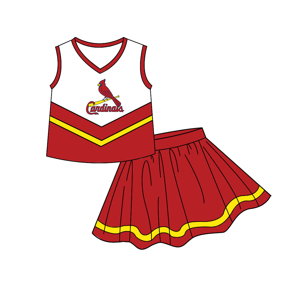 Custom moq 5 mix size milk silk summer teams Red Girls Long Sleeve Top Matching Short Sleeve  Polka Dot Bow  Set Boys Tops
