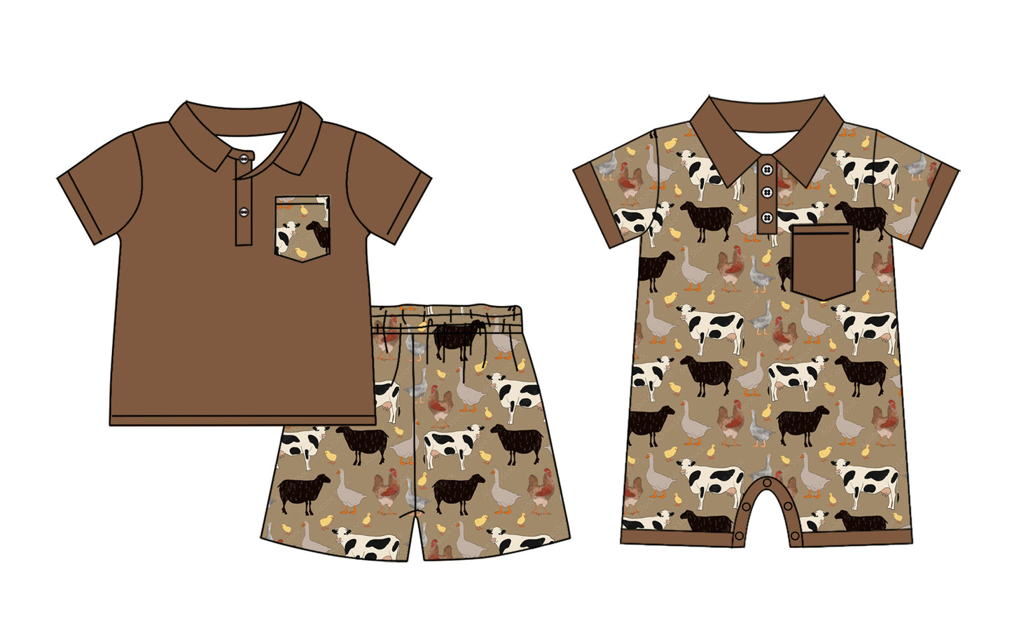 2.19 custom each style moq 5eta 4-6week Sibling Sister cow baby girls short sleeve shorts sets and romper match design