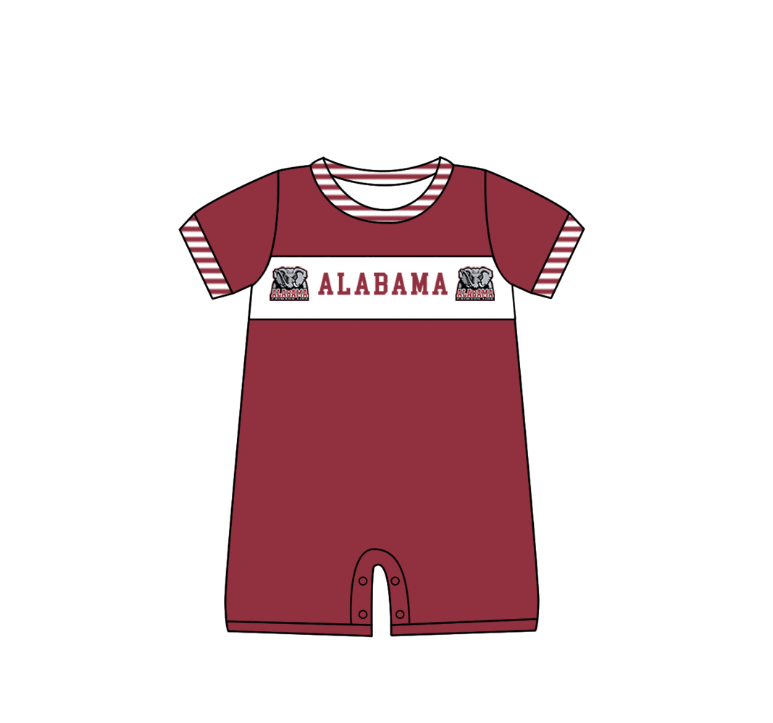 Custom moq 5 mix size milk silk summer teams baby girl boys clothes Claret short sleeve shorts sets 2  and dress and rompers 2 series