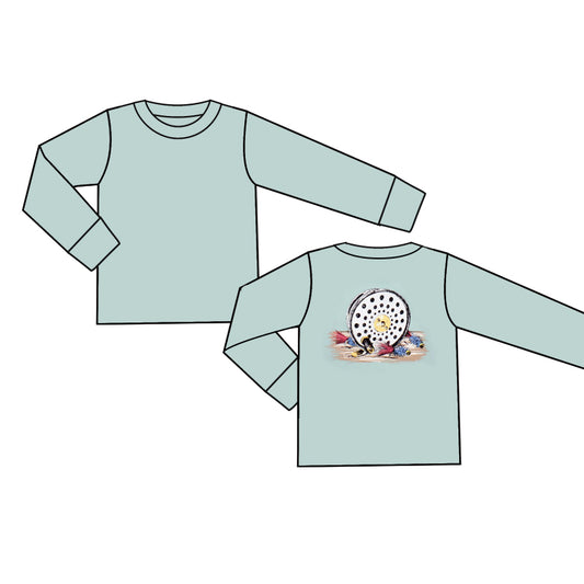 9.19 custom each style moq 5 eta 4-6week baby boys clothes long sleeve top