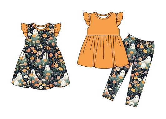 25.5.17 custom each style moq 5eta 4-6week Sibling Sister floral baby girl pants sets and dress match family design