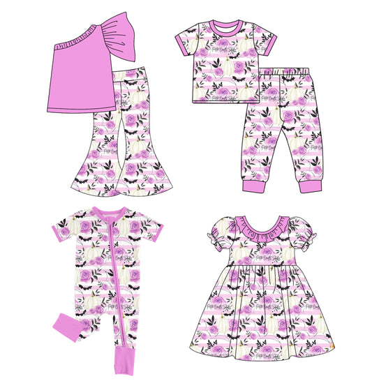 4.28 custom each style moq 5eta 4-6week Sibling Sister bat short sleeve pants sets 1 and sets 2 and dress and romper match design