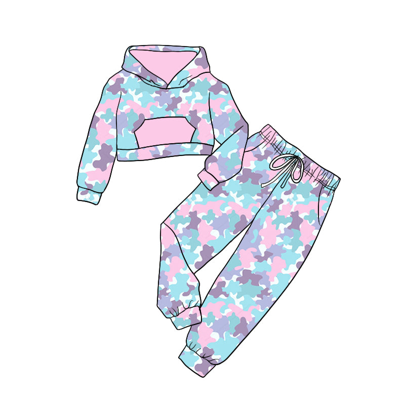 9.2 custom each style moq 5eta 4-6week baby girls clothes hooded long sleeve pants sets