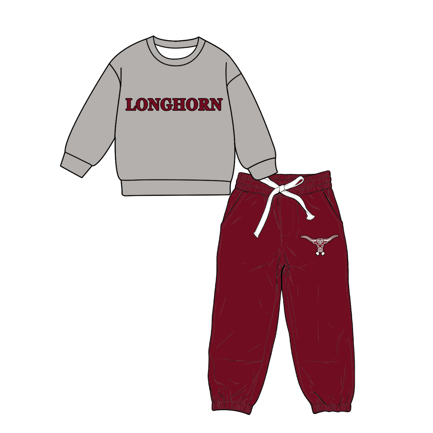 custom moq 5 mix size MSD071004 Baby Kids Casual Long Sleeve Tops Pocket Pants Team Outfit Set
