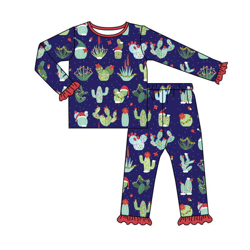 8.28 custom each style moq 5eta 4-6week Sibling Sister Christmas navy blue baby girl sets and dress and rompers match family design