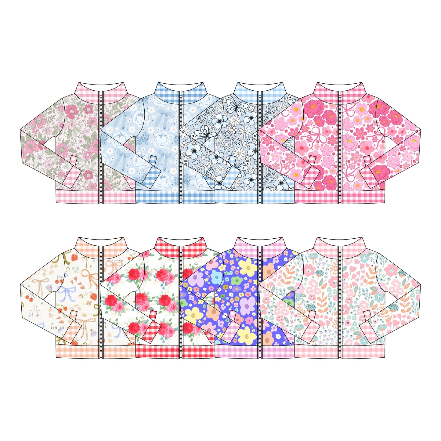 25.11.19 custom each style moq 5 eta 6-8week Sibling Sisters baby girl long sleeve top 8 match family design