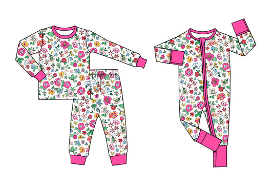 25.5.23 custom each style moq 5eta 4-6week Sibling Sisters floral baby boy long sleeve pants sets and rompers match family design