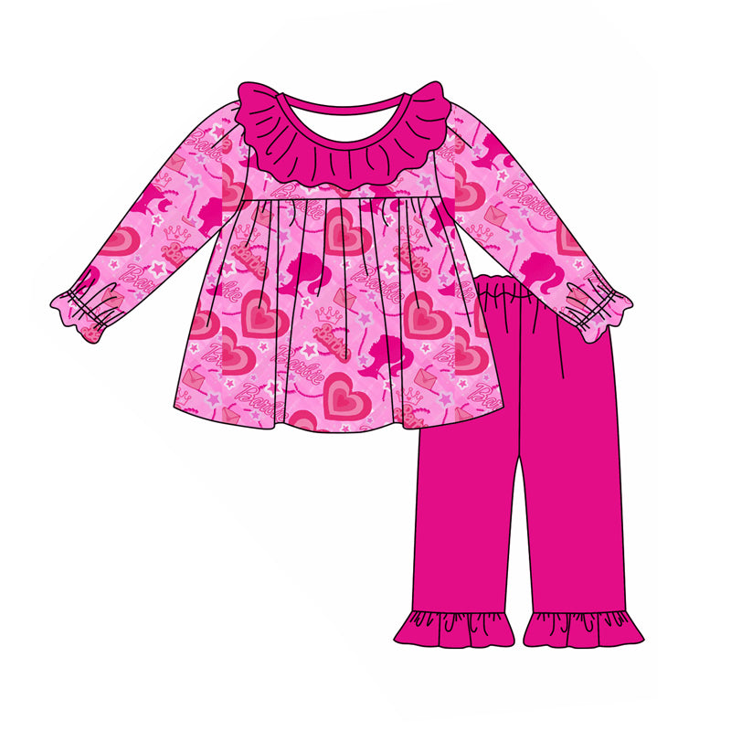 9.5 custom each style moq 5eta 4-6week Sibling Sister love rose red baby girl sets and dress and rompers match family design