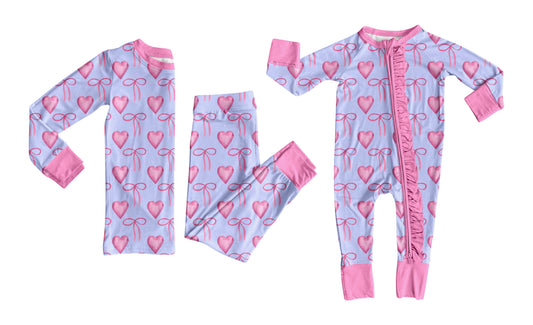 25.9.12 custom each style moq 5eta 6-8week Sibling Sisters bow love baby girl clothes long sleeve pants sets and romper match family design