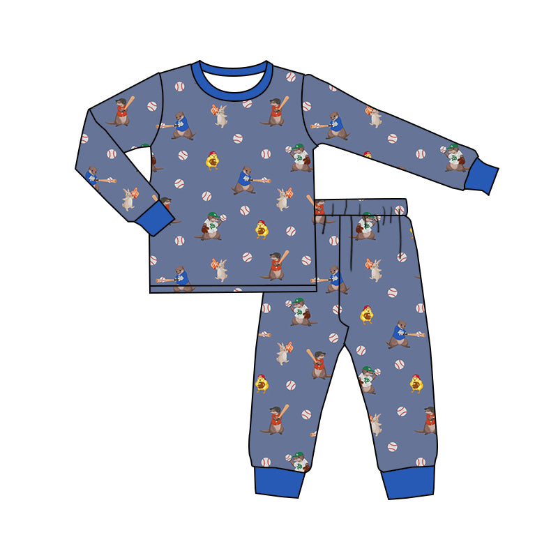 9.12 custom each style moq 5eta 4-6week Sibling Sister baseball baby boys sets and rompers match family design