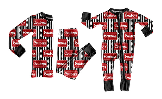 25.9.3 custom each style moq 5eta 4-6week Sibling Sisters Cowboy baby boy clothes long sleeve pants sets and romper match family design