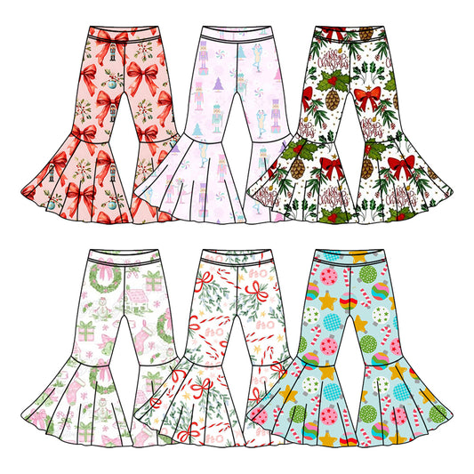 25.6.5custom each style moq 5eta 4-6week Sibling Sister Christmas baby girl long sleeve pants 1 and pants 6 match family design