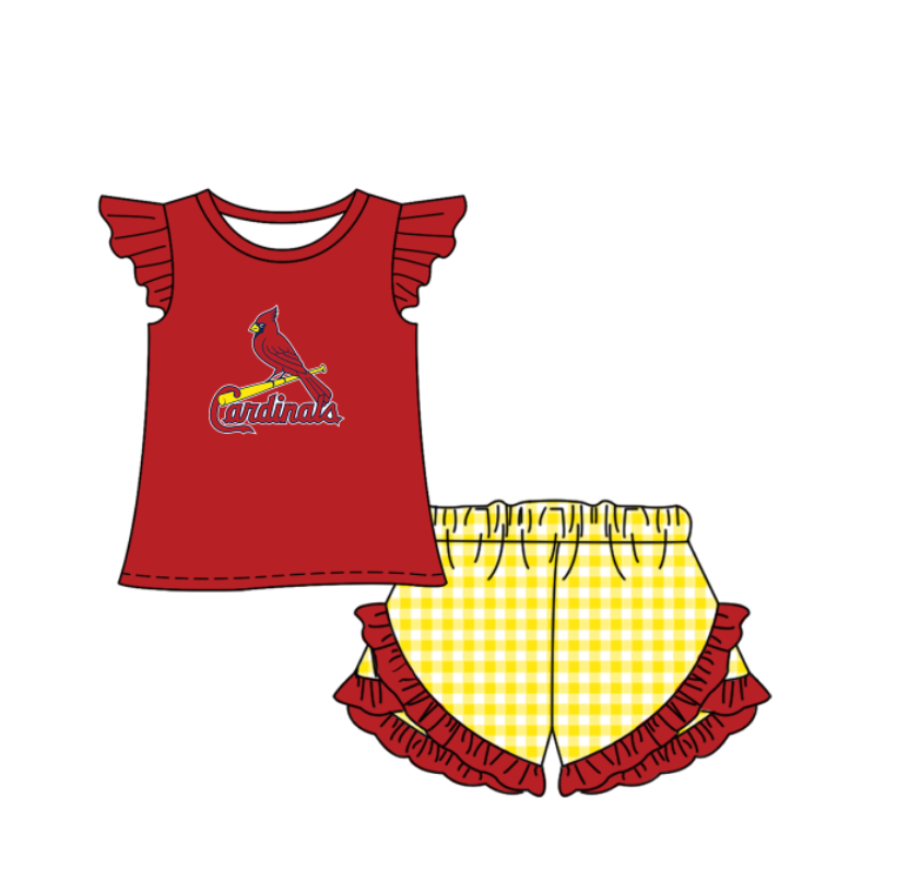 Custom moq 5 mix size milk silk summer teams Baby Boys And Girls Short-Sleeved Red Shirt And Shorts Set Matching Striped Rompers Outfit Set