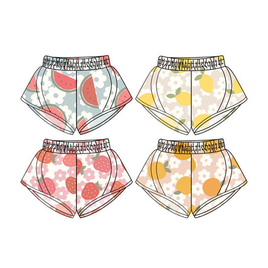 4.21 custom each style moq 5eta 4-6week Sibling Sister baby girls clothes shorts 1 and shorts 4 match family design