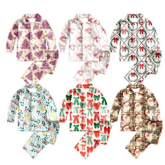 25.5.24 custom each style moq 5eta 4-6week Sibling Sisters Christmas baby girl long sleeve pants sets 1 and sets 6 match family design