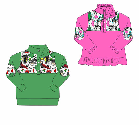 25.8.22 custom each style moq 5eta 4-6week Sibling Sister Christmas baby boy long sleeve top 2