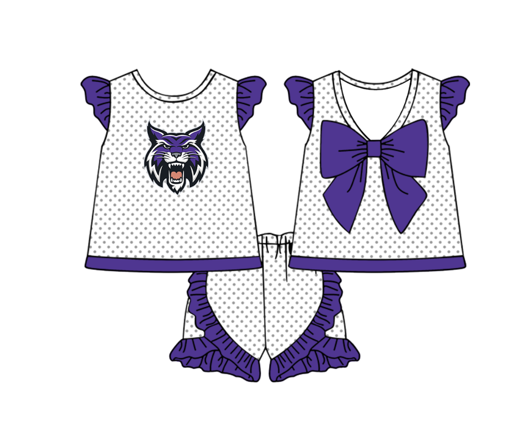 Custom moq 5 mix size milk silk summer teams Boy's Short Sleeved Top Plaid Shorts Set Girl's Short-Sleeved Set with Matching Swimsuits Adult Checked Shorts