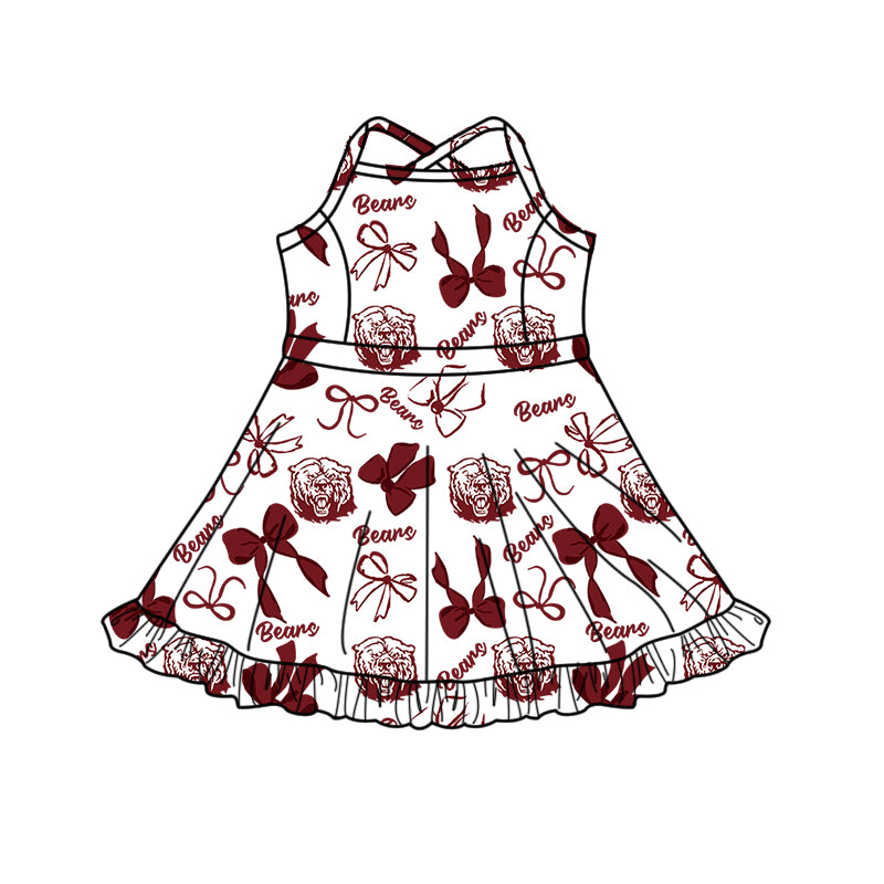 Custom moq 5 mix size milk silk summer teams baby girls clothes bow brick red hooded long sleeve pants sets and boy sets and dress and hooded top and pant-25.8.14