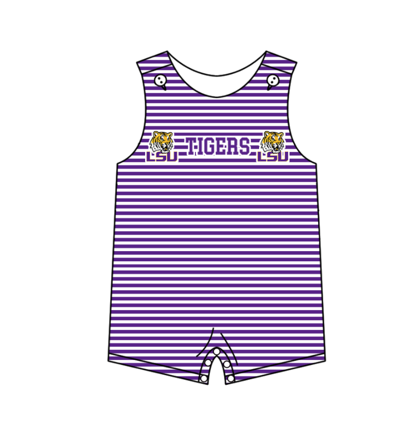 Custom moq 5 mix size milk silk summer teams Boys Purple Short Sleeve Top Striped Shorts Set With Matching Romper Girls Flutter Sleeve Polka Dot Dress Romper