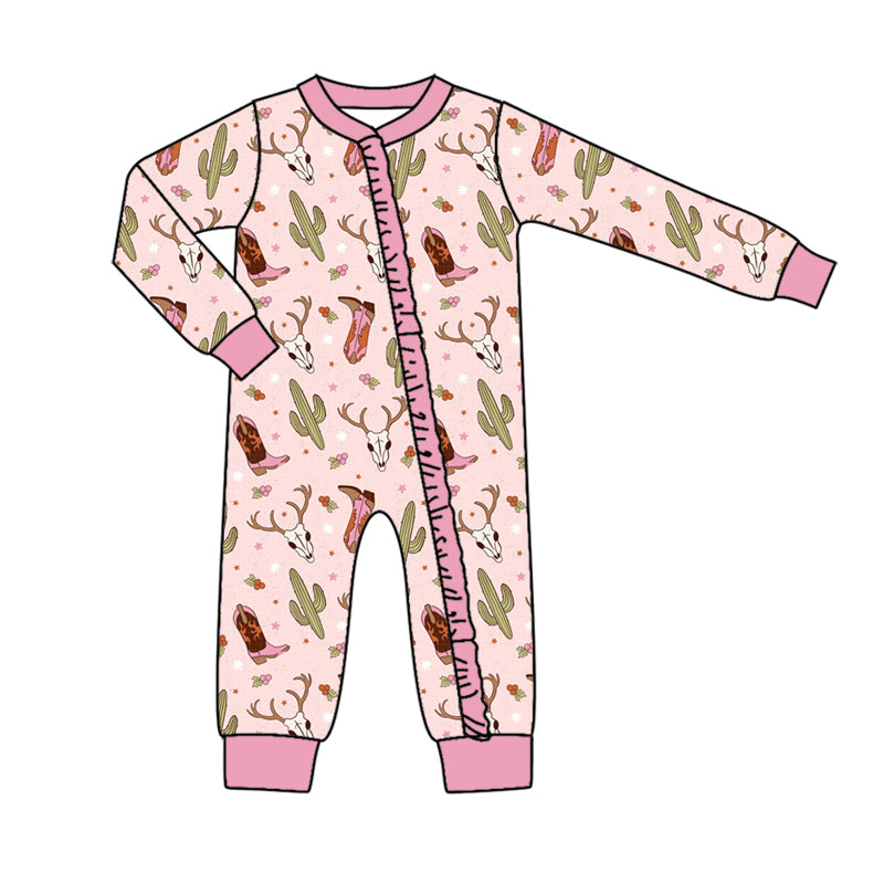7.19 custom each style moq 5eta 4-6week Sibling Sister boots catcus pink baby girls sets and dress and rompers match family design