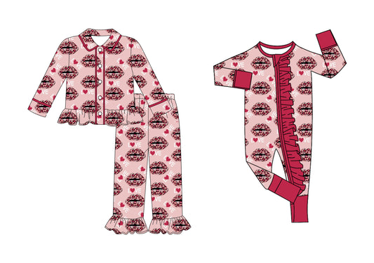 25.9.8 custom each style moq 5eta 4-6week Sibling Sisters love baby girl clothes long sleeve pants sets and romper match family design