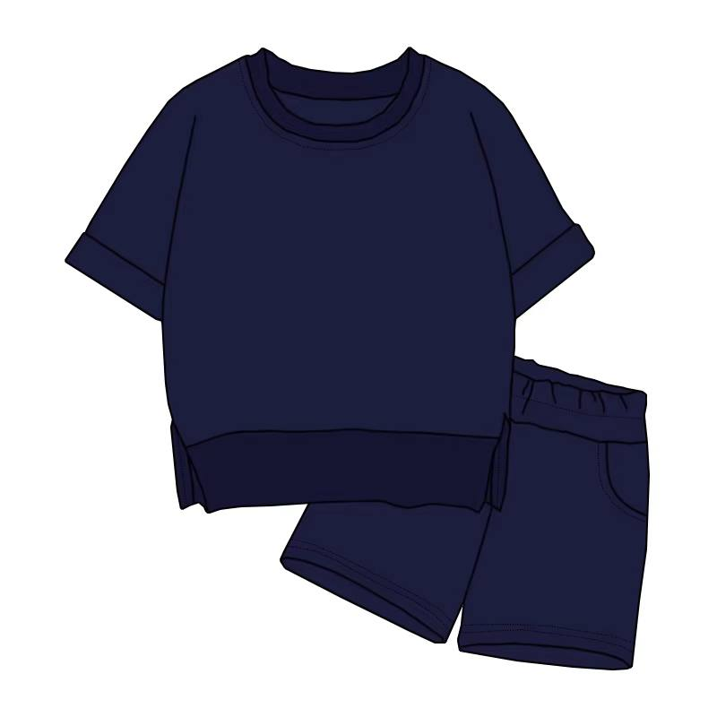 Custom moq 5 each style eta 6-7weeks baby girl clothes short sleeve shorts sets-25.7.24