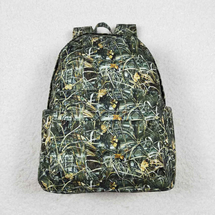 RTS NO MOQ Baby Kids Boys Camouflage Backpack Zip Back Bags