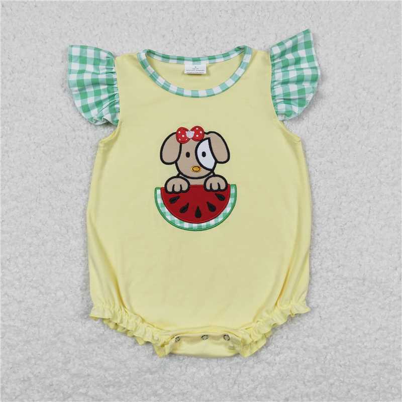RTS NO MOQ Embroidery short-sleeved shorts suit & short-sleeved sets and romper