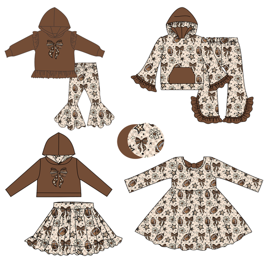 Custom moq 5 each style eta 6-7weeks baby girl clothes long sleeve pants sets 2 and skirts sets and dress-25.8.7