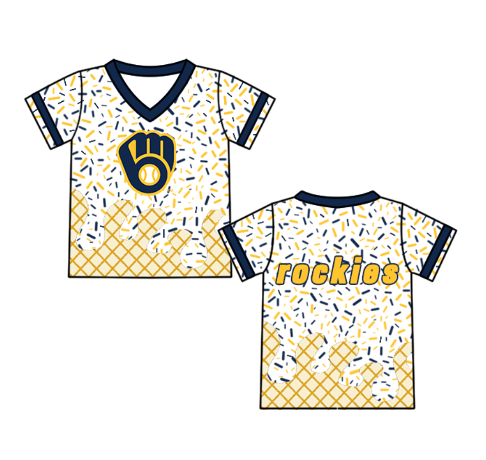 custom moq 3 eta 6-8weeks baby boy clothes gold short sleeve top-25.4.30