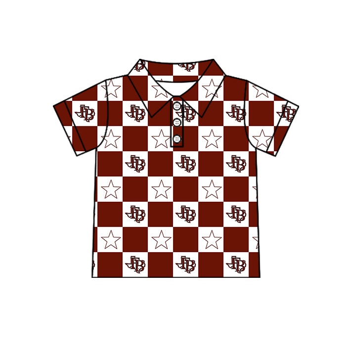 Custom moq 5 mix size milk silk summer teams Baby Girl Dark Red Sleeveless Top Skirts Set Dress And Shorts Yoga Outfit Boy's Short-Sleeved Polo Shirt And Romper