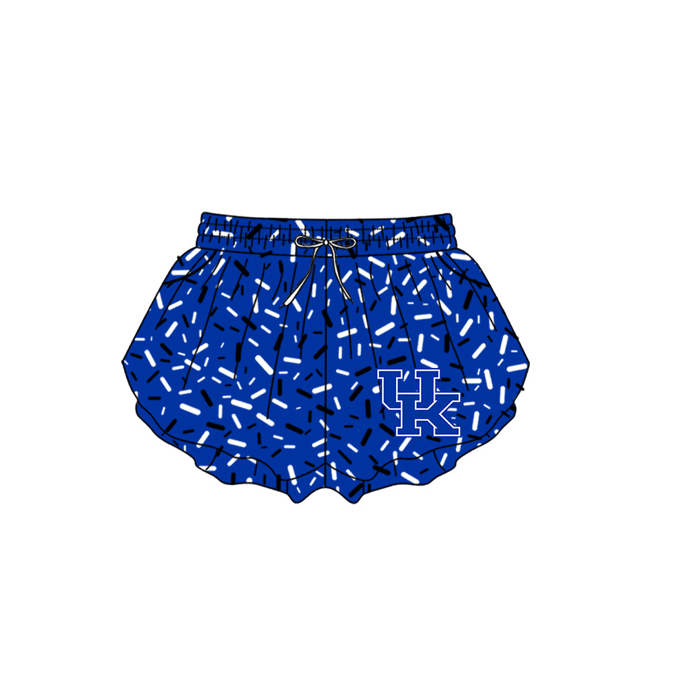 Custom moq 5 mix size milk silk summer teams Baby Camo Hooded Short Sleeve Top and Shorts Set Ice Cream Drips Blue Hooded Top with Matching Shorts
