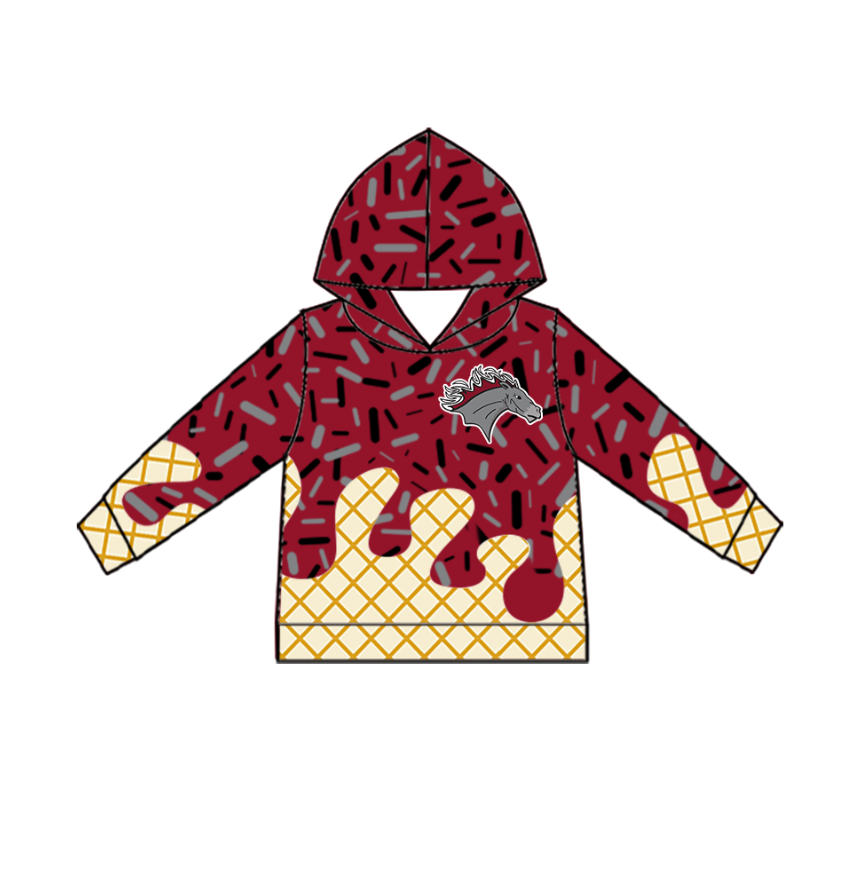 Custom moq 5 mix size milk silk baby girls clothes team bow red hooded long sleeve tops and shorts and jacket-25.7.23