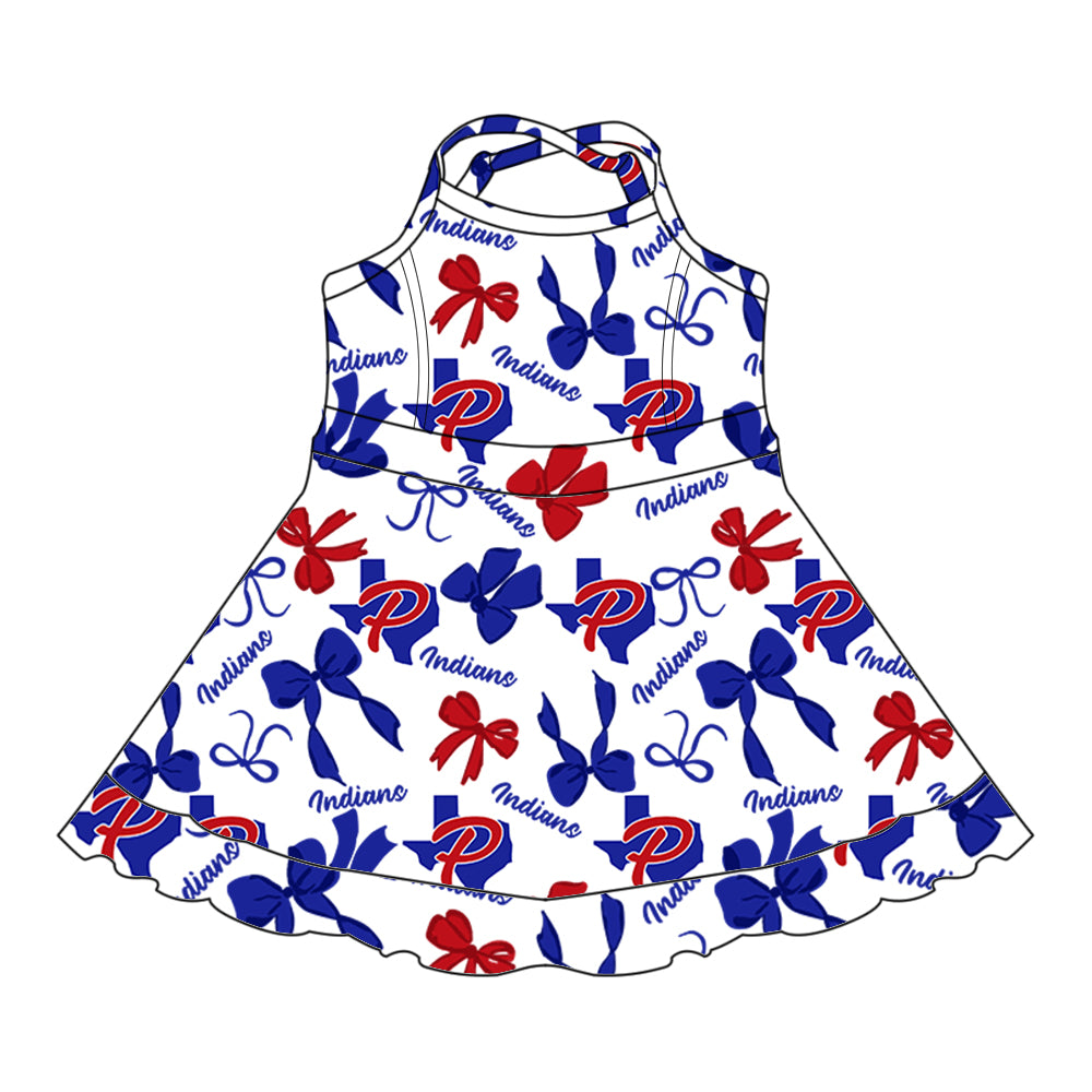 Custom moq 5 mix size milk silk summer teams baby girls clothes bow blue hooded long sleeve pants sets and skirts sets and dress 1 and dress 2 and top-25.8.4