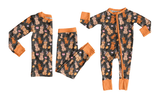 25.5.28 custom each style moq 5eta 4-6week Sibling Sisters Christmas puppy baby boy long sleeve pants sets and rompers match family design