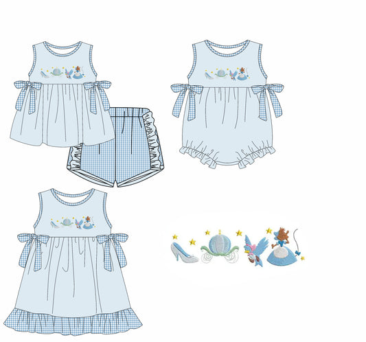 3.25 custom each style moq 5eta 4-6week Sibling Sisters baby girl short sleeve shorts sets and dress and rompers match family design