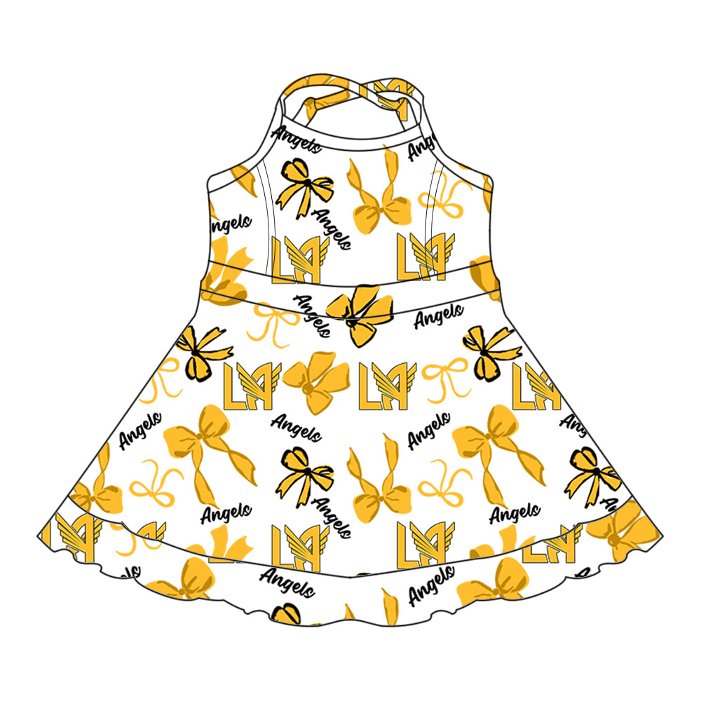 Custom moq 5 mix size milk silk summer teams baby girls clothes bow yellow hooded long sleeve pants sets and skirts sets and dress and jumpsuit and top-25.8.1