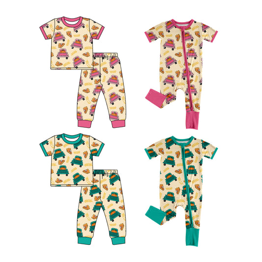 25.6.20 custom each style moq 5eta 4-6week Sibling Sisters baby girl short sleeve pants sets 1 and sets 2 and romper 1 and romper 2 match family design