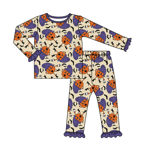 8.7 custom each style moq 5eta 4-6week Sibling Sister pumpkin baby boys sets and dress and rompers match family design