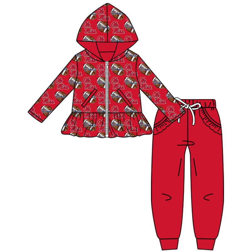 Custom moq 5 mix size milk silk summer teams baby girls clothes red hooded long sleeve pants sets and boy sets and dress and pant-25.8.20