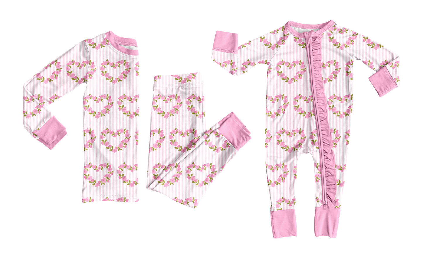 25.9.6 custom each style moq 5eta 4-6week Sibling Sisters love floral pink baby girl clothes long sleeve pants sets and romper match family design