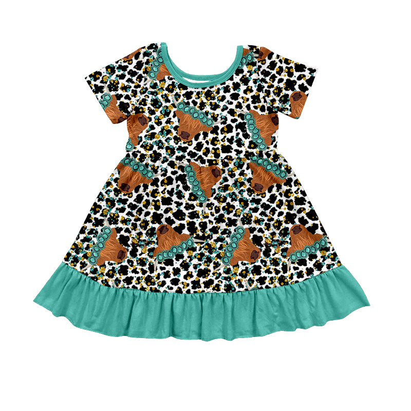 10.22 custom each style moq 5eta 4-6week Sibling Sister alpine blue and green baby girls sets and dress and rompers match family design