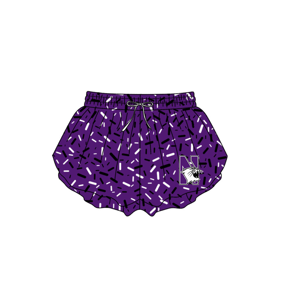 Custom moq 5 mix size milk silk summer teams Camo Hooded Short Sleeve Top Shorts Set Ice Cream Drips Purple Hooded Top with Matching Shorts For Kids