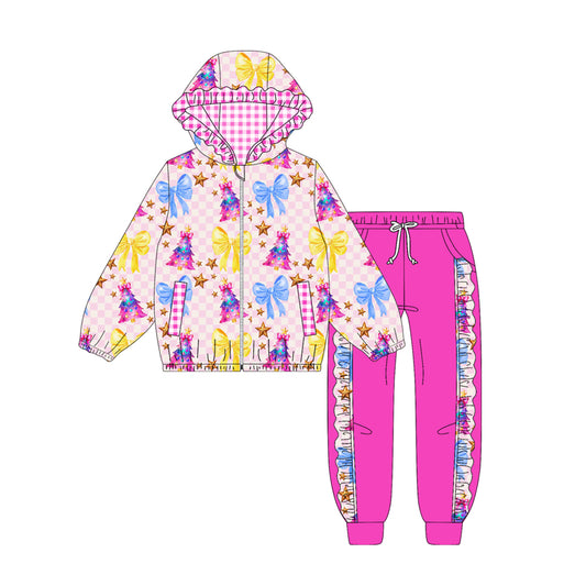 25.9.2 custom each style moq 5 eta 4-6week Sibling Sisters Christmas baby girl long sleeve pants sets 5