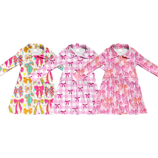 25.6.23 custom each style moq 5eta 4-6week Sibling Sisters baby girl long sleeve dress 1 and dress 3 match family design