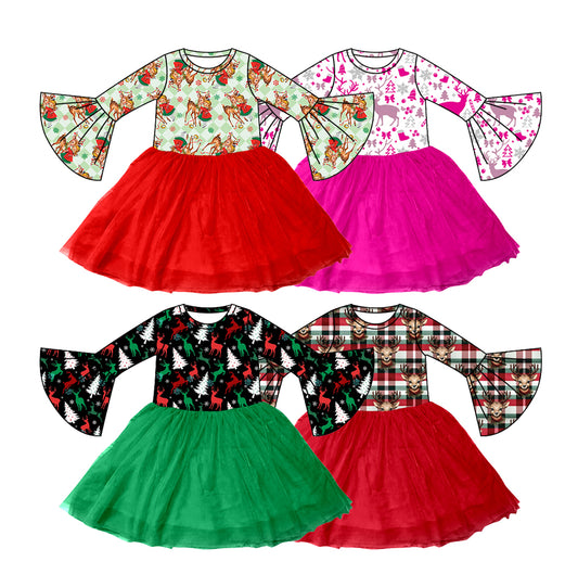 25.5.17 custom each style moq 5eta 4-6week Sibling Sisters baby girl long sleeve dress 1 and dress 4 match family design