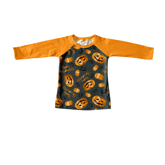 5.31 custom each style moq 5 eta 4-6week pumpkin baby boys clothes long sleeve top