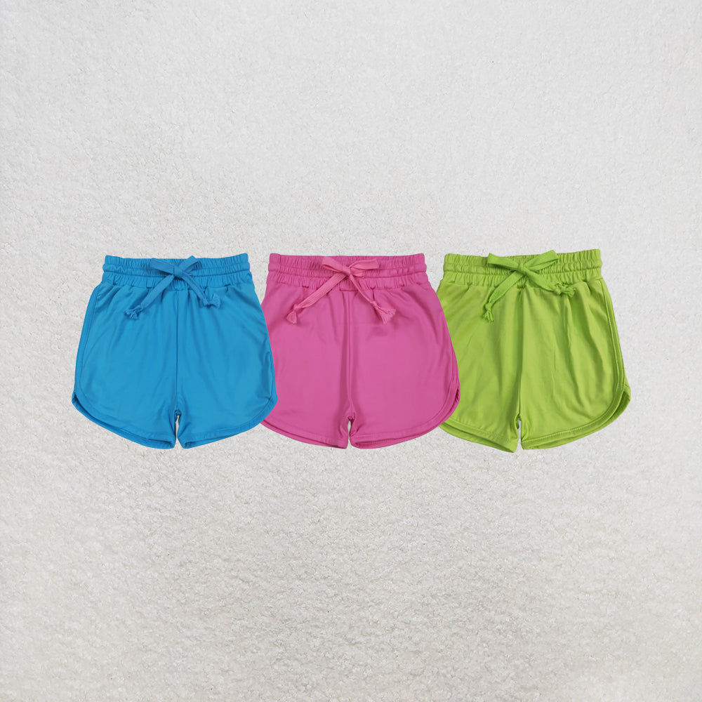 RTS NO MOQ Sibling Baby Girls Hot Belt Yoga Shorts Bottoms