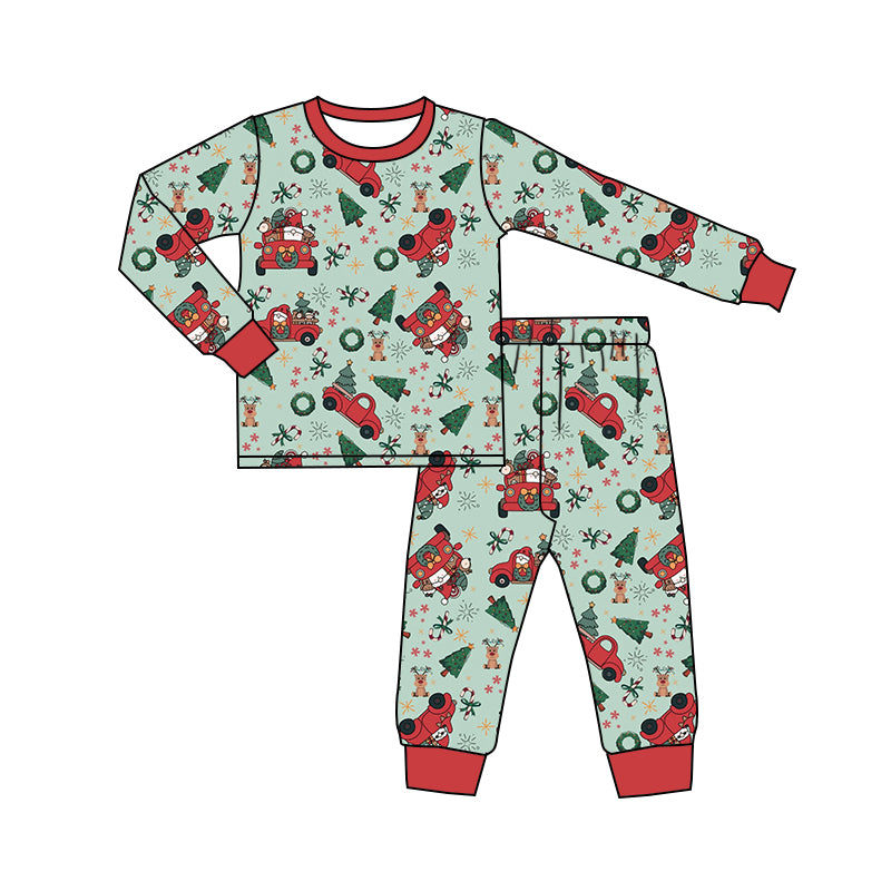 9.14 custom each style moq 5eta 4-6week Sibling Sister Christmas baby boy sets and rompers match family design
