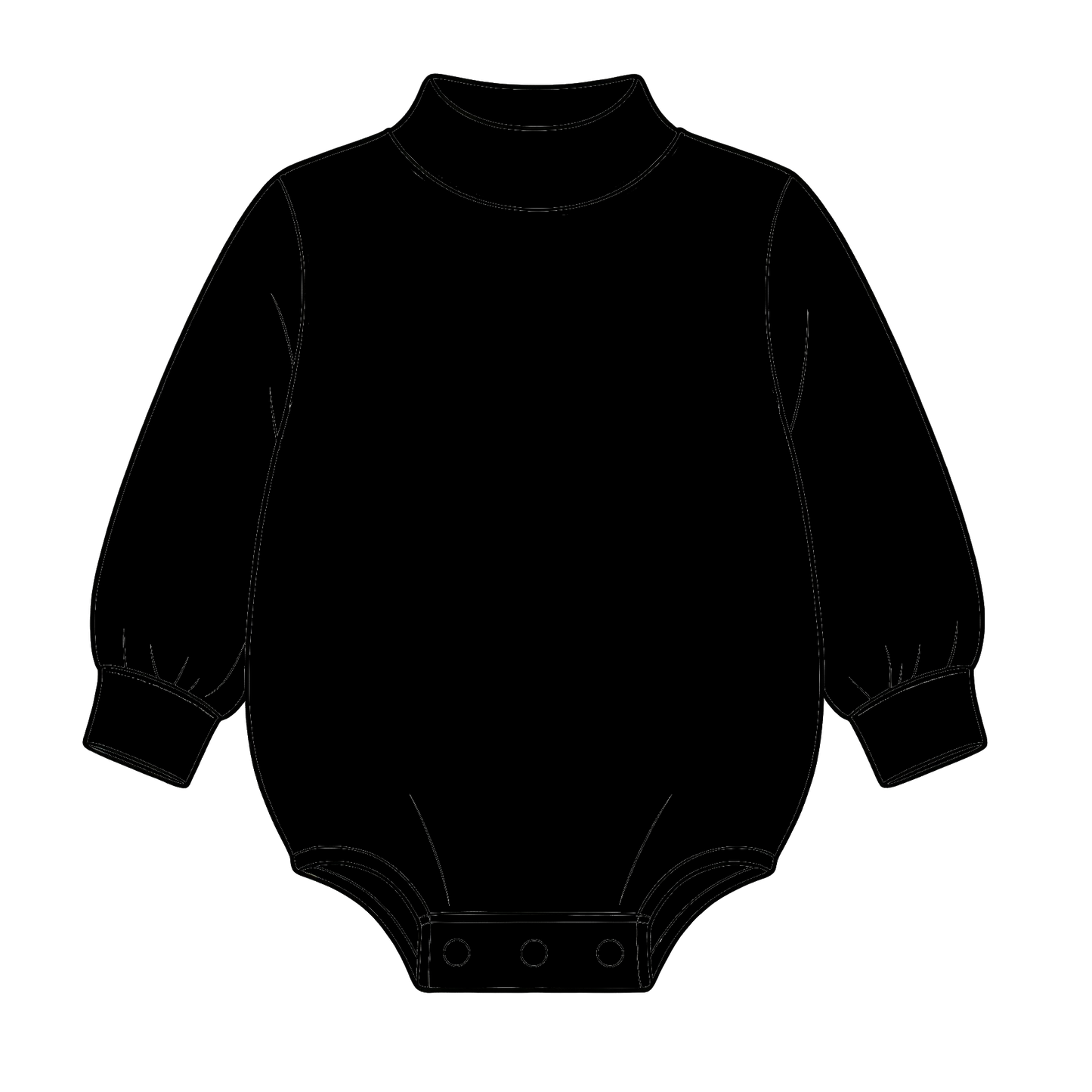 custom moq 5 mix size High Neck Baby Kids Solid Mock Neck Long Sleeve Bubble Romper